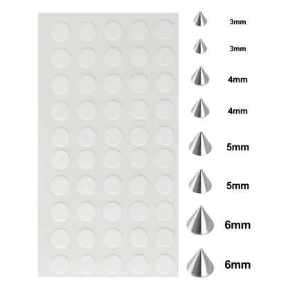 58pcs Non Piercing Lip Nails Sticker Self-adhesive Waterproof Reusable Fake Lip Nail Eyebrow Nose Ring Body Belly Button Jewelry