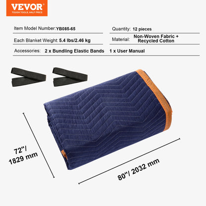 Heavy Duty Moving Blankets Protect Furniture And Appliances.