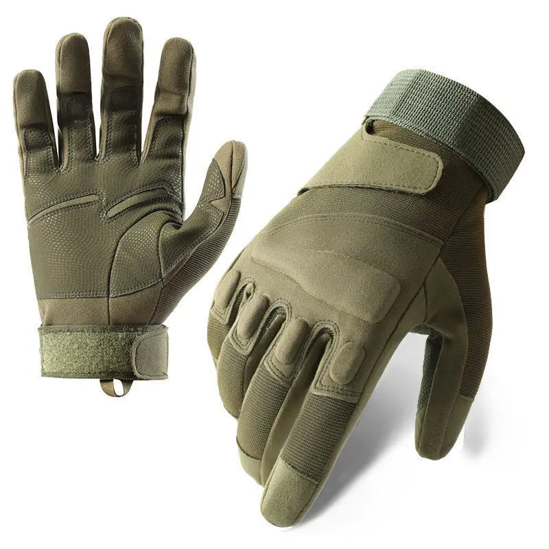 Men's winter tactical gloves — rubber shell, touchscreen, insulated