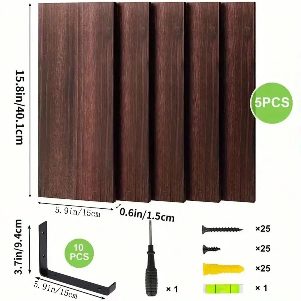 Five‑Piece Christmas Wall Shelves For Bedroom And Living Room.