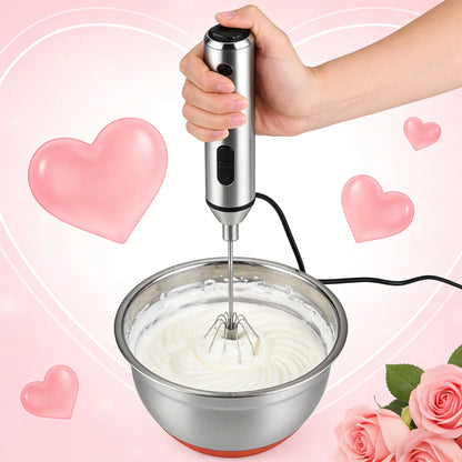 1-Second Mini Whisker, One-Press Handheld Milk Frother &Egg Beater, Perfect Valentine's Day Gift for Home Bakers & Coffee Lovers