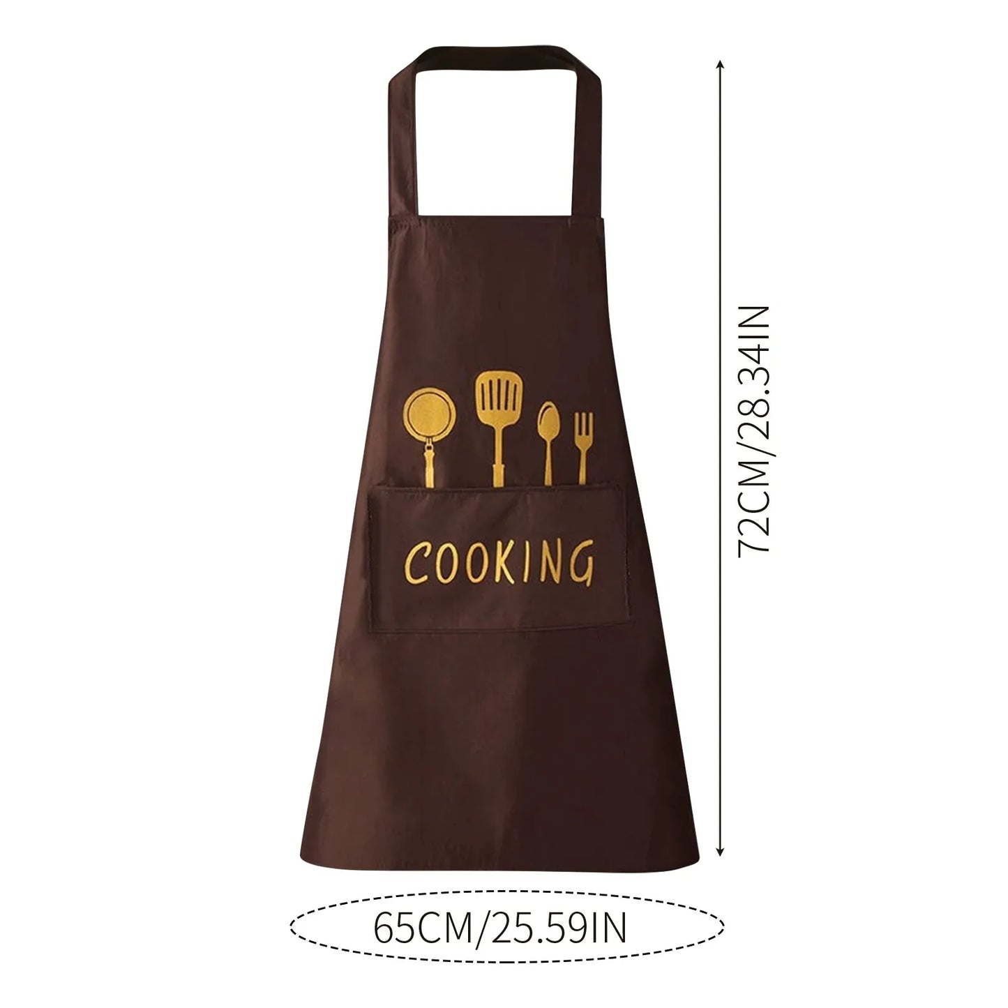 Fashion Cute Printed Apron Unisex Kitchen Cooking Apron Suitable For Cleaning Gardening Handmade Kitchen Cooking