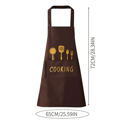 Fashion Cute Printed Apron Unisex Kitchen Cooking Apron Suitable For Cleaning Gardening Handmade Kitchen Cooking