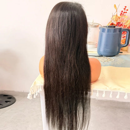  40 42 Inch Straight Human Hair Wigs 13x4 13X6 HD Lace Frontal Wig 300% Density Human Hair Remy Invisible Swiss Lace Wigs For Women