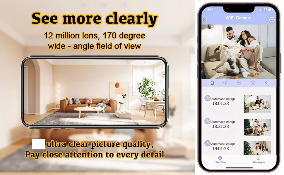 R27  Wireless camera High Definition Sports Mini Cam Portable Handheld Multi Scene Shooting Home Outdoor Recorder