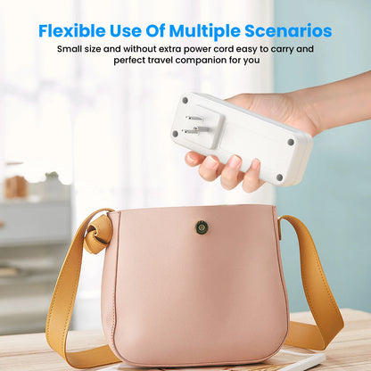 2 AC power sockets, 1 USB port, and 1 USB-C fast-charging port. This power strip features surge protection and provides overload