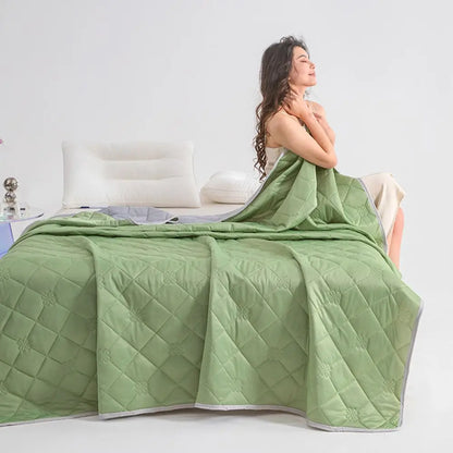 Extra Large Cooling Blanket With Smooth Hypoallergenic Airflow.