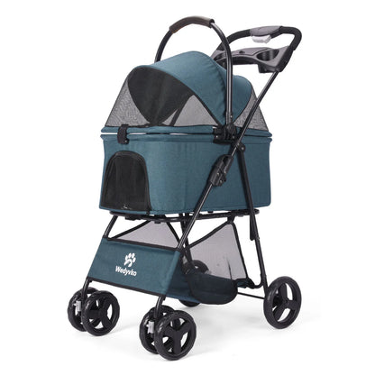 3‑In‑1 Pet Stroller With Removable Waterproof Carrier.