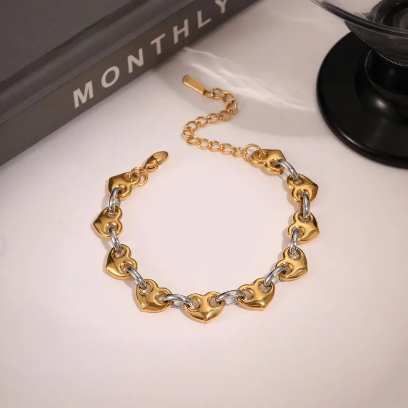 Autumn New Product Love Pig Nose Buckle Bracelet Women's European and American Fashion Light Luxury