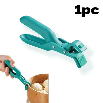 1/2Pcs Anti-Scald Hot Dish Gripper Clips, Non-Slip Kitchen Bowl Plate Holder Clamp for Air Fryer, Oven, Pans & Steamers