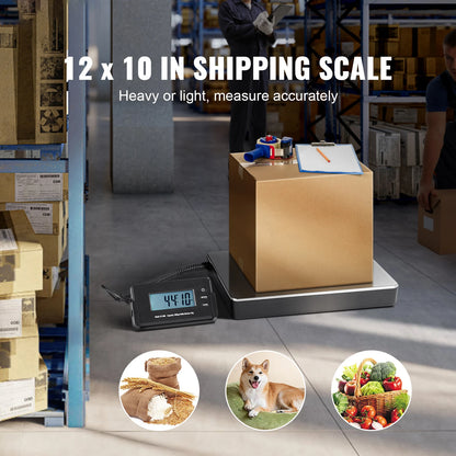 Portable 440lb digital shipping scale with timer.