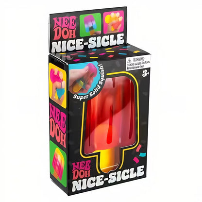 Nice Cube Sensory Nice-Sicle Stress Relief Squishy Cube Anti-Anxiety Squeeze Object For Focus ADHD Population
