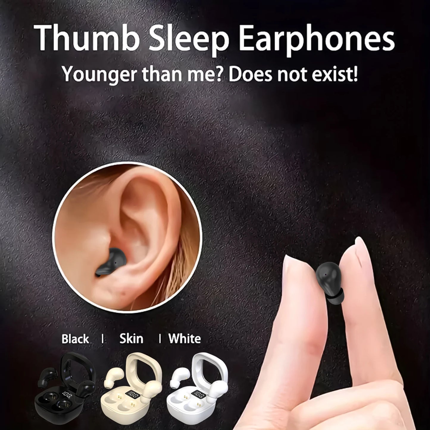 Tiny invisible Bluetooth earbuds discreet, comfortable, secure