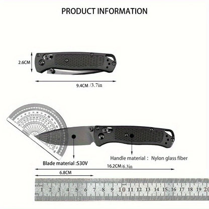 Axle Lock Folding Knife S30V Steel Blade Nylon Fiber Handle Outdoor Camping Survival EDC Practical Cutting Knife