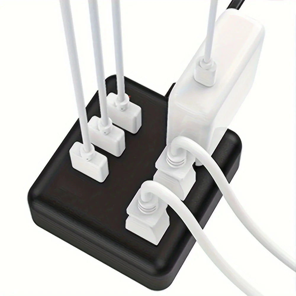 Mini Portable Power Outlet, 3power strip    3 USB, 3.3ft Extension Cord, Fast Charging, Fireproof, For Business Trave