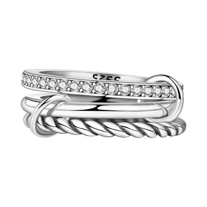 Closed Sterling Silver S925 Ring (Simple Design) – Original Women’s Jewelry for Finger