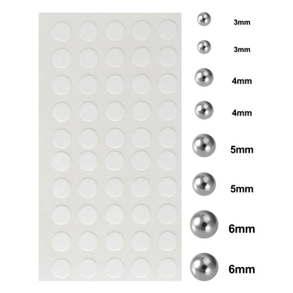 58pcs Non Piercing Lip Nails Sticker Self-adhesive Waterproof Reusable Fake Lip Nail Eyebrow Nose Ring Body Belly Button Jewelry