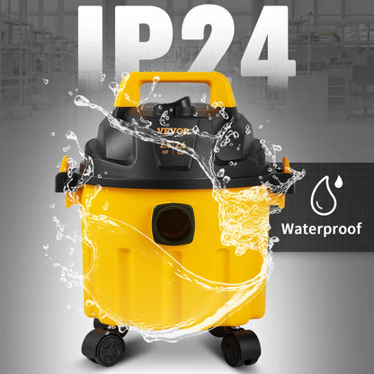 Wet Dry Vac 2.6 Gallon 2.5 Peak HP 3 in 1 Portable Shop Vacuum with Blowing Function  Attachment Storage for Floor