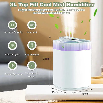 Ultrasonic Cool Mist Humidifier For Large Rooms.