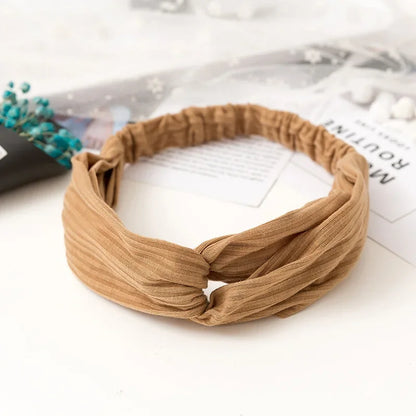 2026 New Design Fashion Women Summer Style Headbands Bohemian Girl Cross Turban Bandage Bandanas Hairbands Hair Accessories