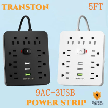 Surge Protector Power Strip With USB Charging.