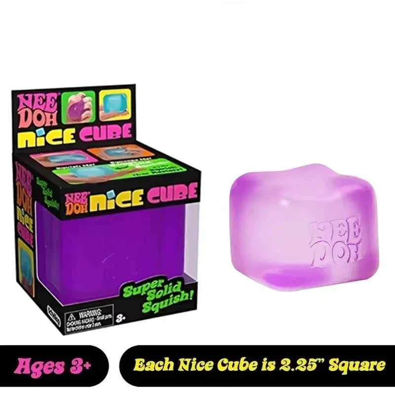Nice Cube Sensory Nice-Sicle Stress Relief Squishy Cube Anti-Anxiety Squeeze Object For Focus ADHD Population