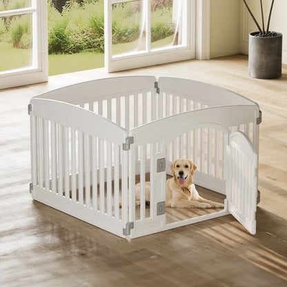 Durable Expandable Plastic Dog Playpen For Indoor Outdoor.
