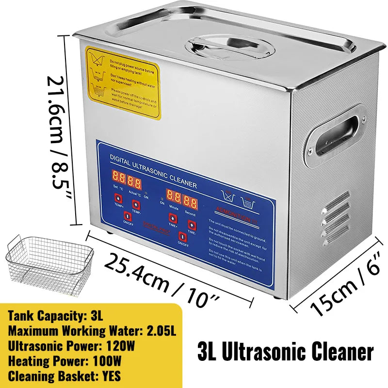 1.3L 2L 3L 6L 10L 15L 22L 30L Ultrasonic Cleaner Lave-Dishes Portable Washing Machine Ultrasound Home Clean Appliances