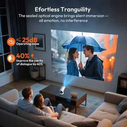 XGODY 4K 1080p LED Projector with 12000 Lumen Brightness