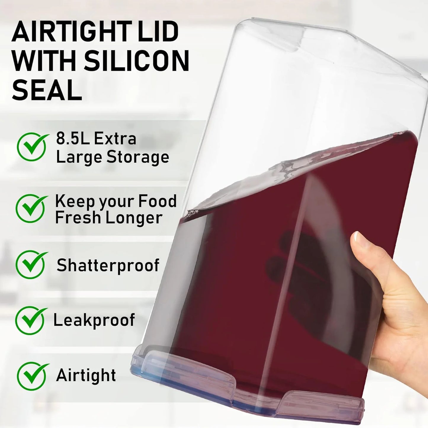 Large Airtight Pantry Containers For Bulk Storage.