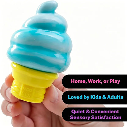 Cube Sensory Squeeze Toy Ice Cream Color Squishy Stress Relief Fidget Toys Children Adults Collectable