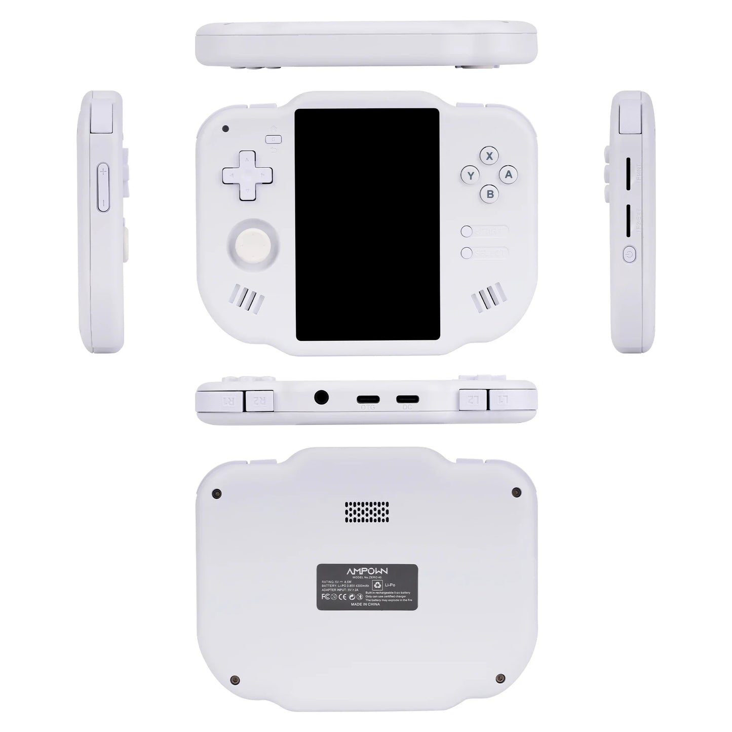 40 Handheld Game Console 4'' IPS Multi-touch Screen Android A133P Magicx Zero40 WiFi Support Vibration Motor for NDS