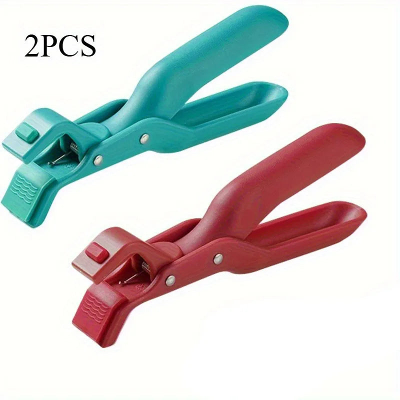 1/2Pcs Anti-Scald Hot Dish Gripper Clips, Non-Slip Kitchen Bowl Plate Holder Clamp for Air Fryer, Oven, Pans & Steamers