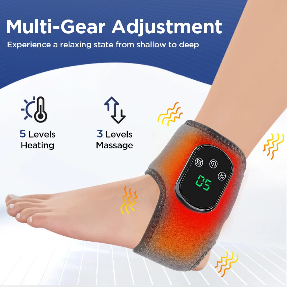 Electric Feet Heater Ankle Massager Muscle Relaxation Hot Compress Protector Ankle & wrist Brace Support