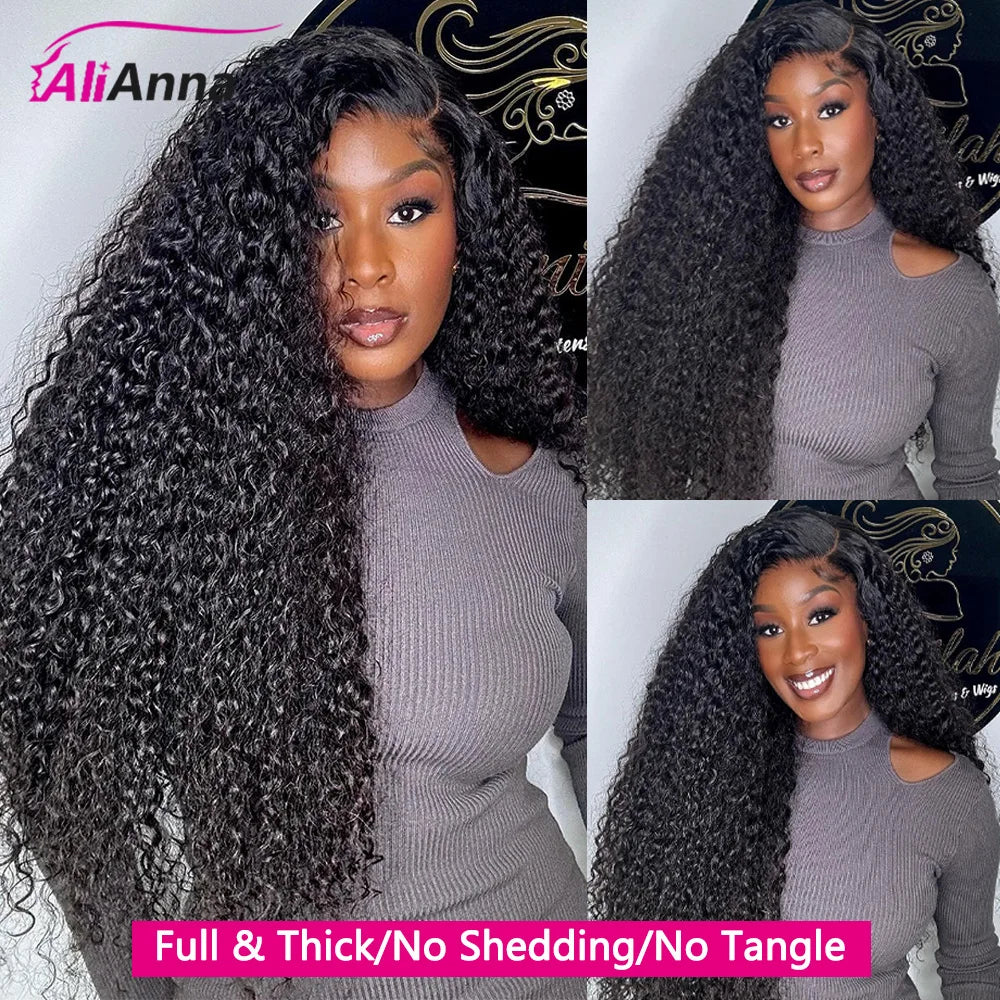 Deep Wave Human Hair Bundles And Weaves 22 24 26 Inch Burmese Curly Hair Bundles With Closure Human Hair 100% Raw Hair Bundles Deals And 4x4 Lace Closure Transparent HD Swiss Lace Preplucked With Baby Hair Brazilian Hair Exte