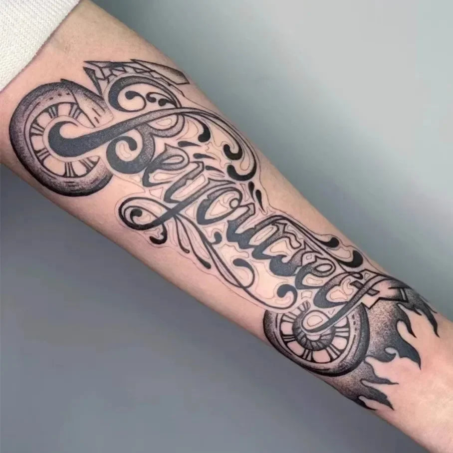 Juice Tattoo Sticker Herb Semi-permanent Waterproof Without Reflective Male Small Arm Personality Long Lasting Body Art Tattoos