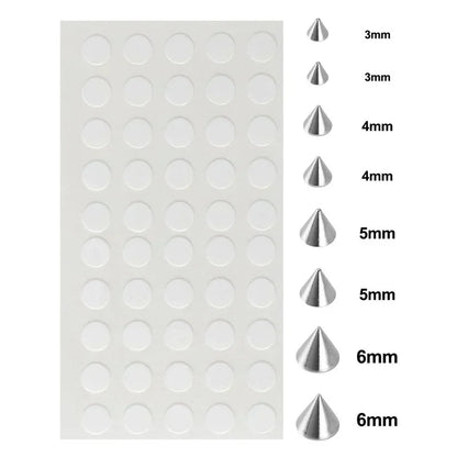 58pcs Non Piercing Lip Nails Sticker Self-adhesive Waterproof Reusable Fake Lip Nail Eyebrow Nose Ring Body Belly Button Jewelry
