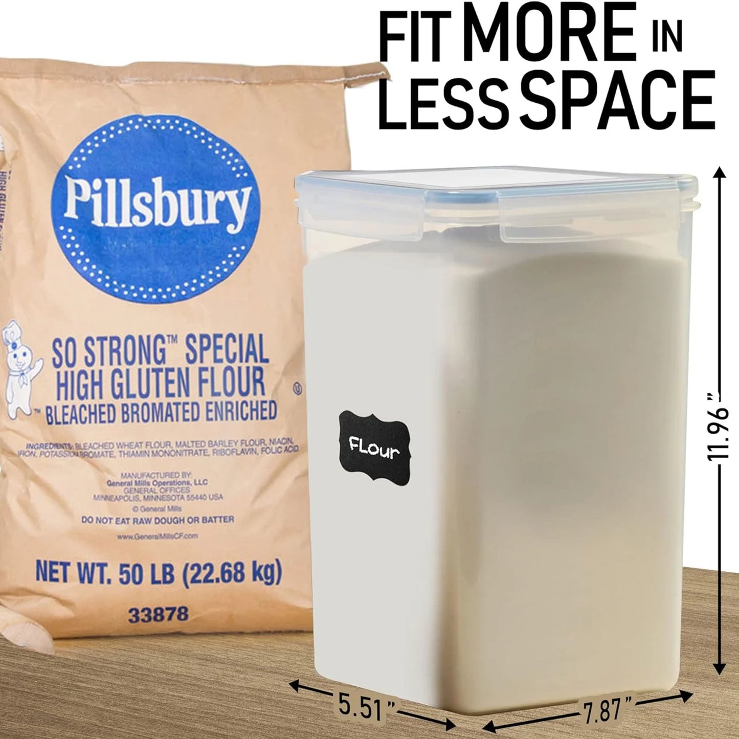 Large Airtight Pantry Containers For Bulk Storage.