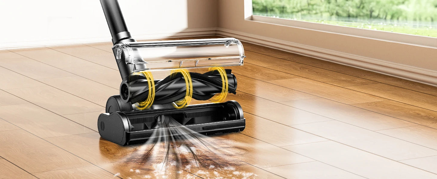 55Kpa Cordless Vacuum With Long Runtime And Anti‑Tangle.