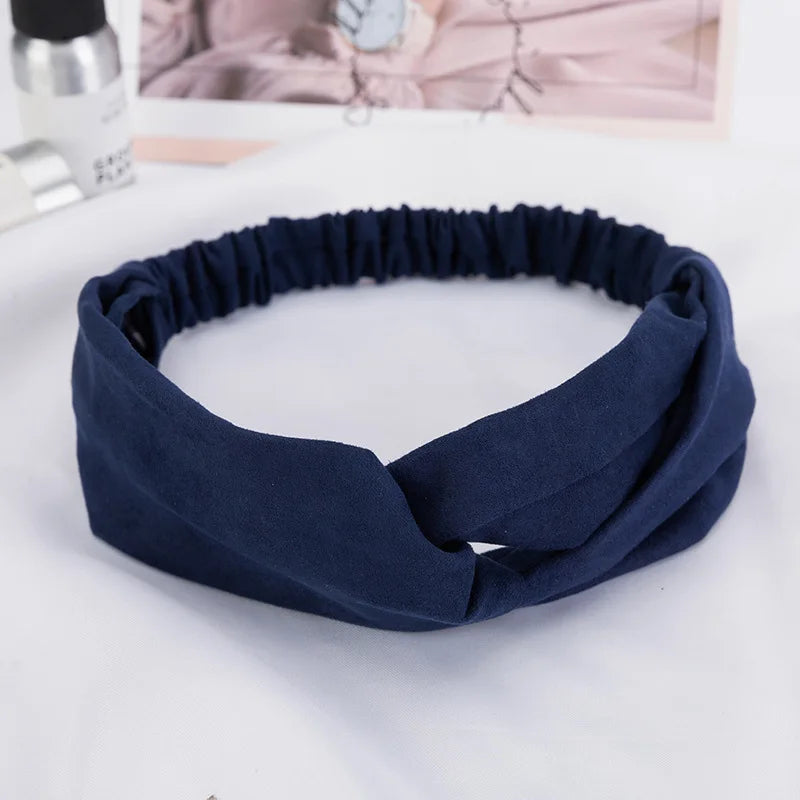 2026 New Design Fashion Women Summer Style Headbands Bohemian Girl Cross Turban Bandage Bandanas Hairbands Hair Accessories