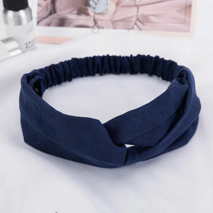 2026 New Design Fashion Women Summer Style Headbands Bohemian Girl Cross Turban Bandage Bandanas Hairbands Hair Accessories