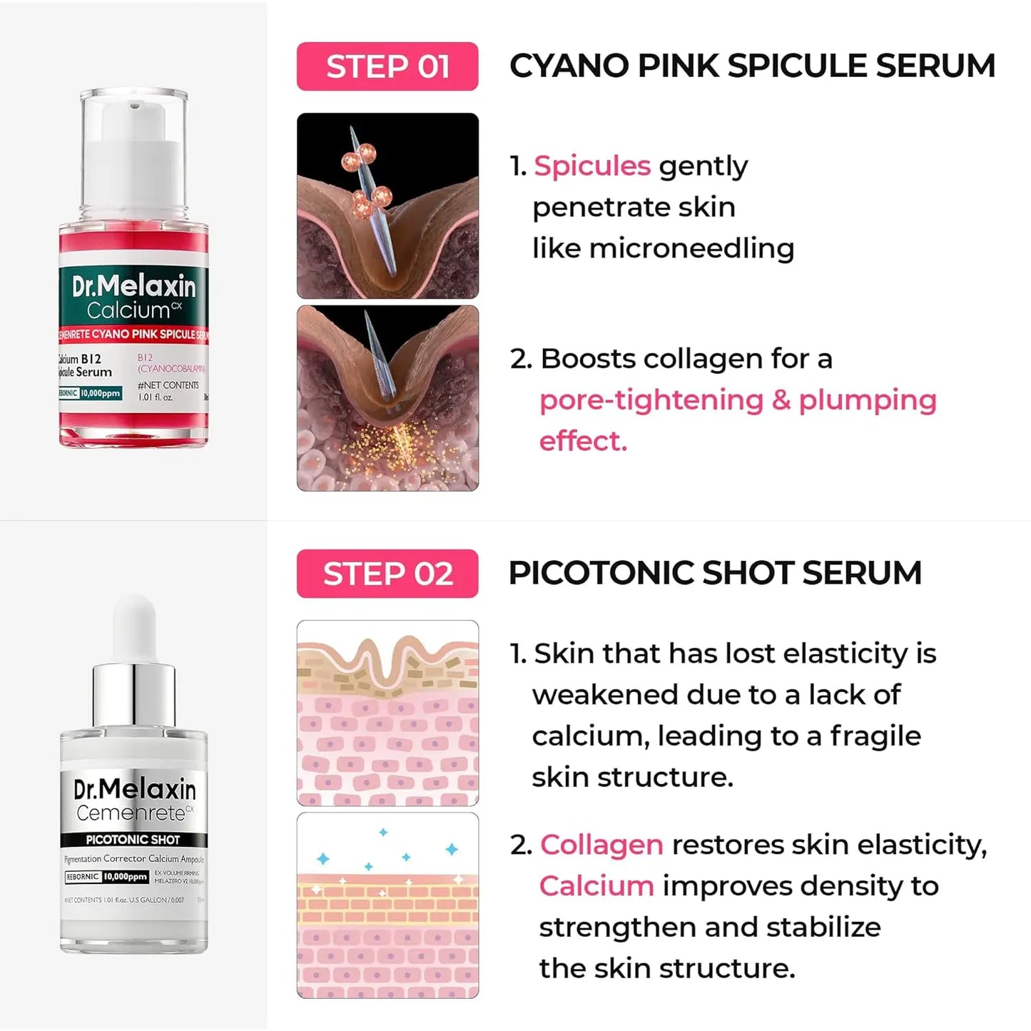 firm & lift Duo | Korean facial Collagen Firming serum plumping skin & tightening refines skin repair density