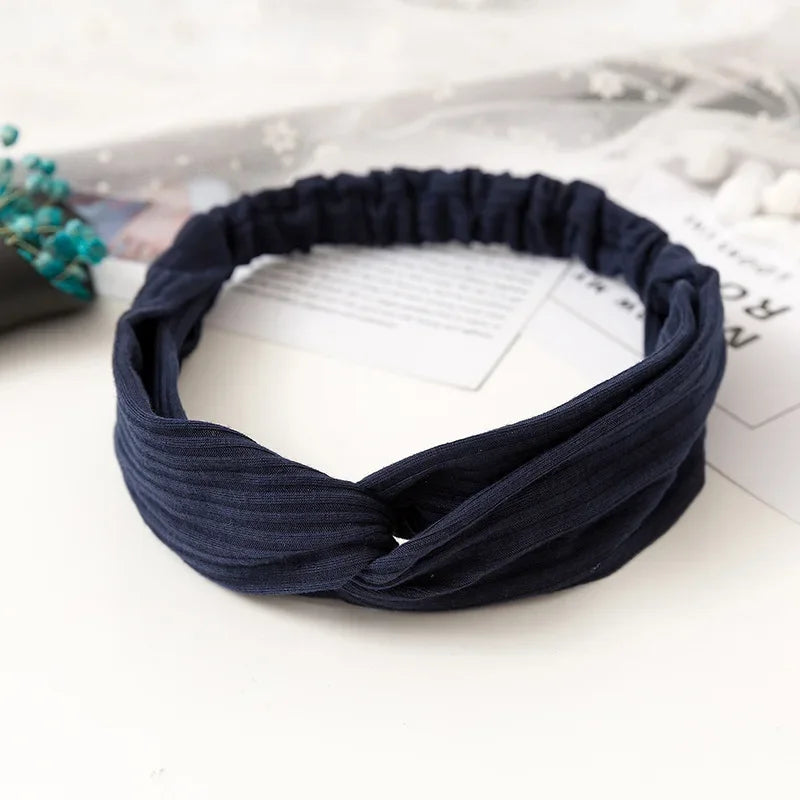 2026 New Design Fashion Women Summer Style Headbands Bohemian Girl Cross Turban Bandage Bandanas Hairbands Hair Accessories