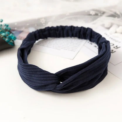 2026 New Design Fashion Women Summer Style Headbands Bohemian Girl Cross Turban Bandage Bandanas Hairbands Hair Accessories