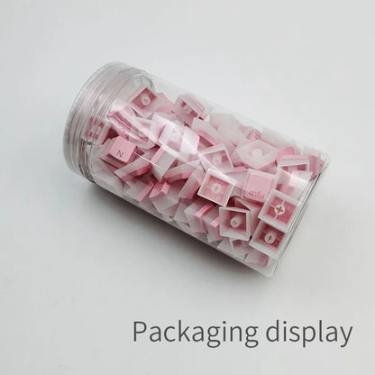 129Keys Keyboard Keycap OEM Profile PBT Material Key Cap for Mx Hot Swap Mechanical Keyboard Switch Transparent Pudding Keycaps