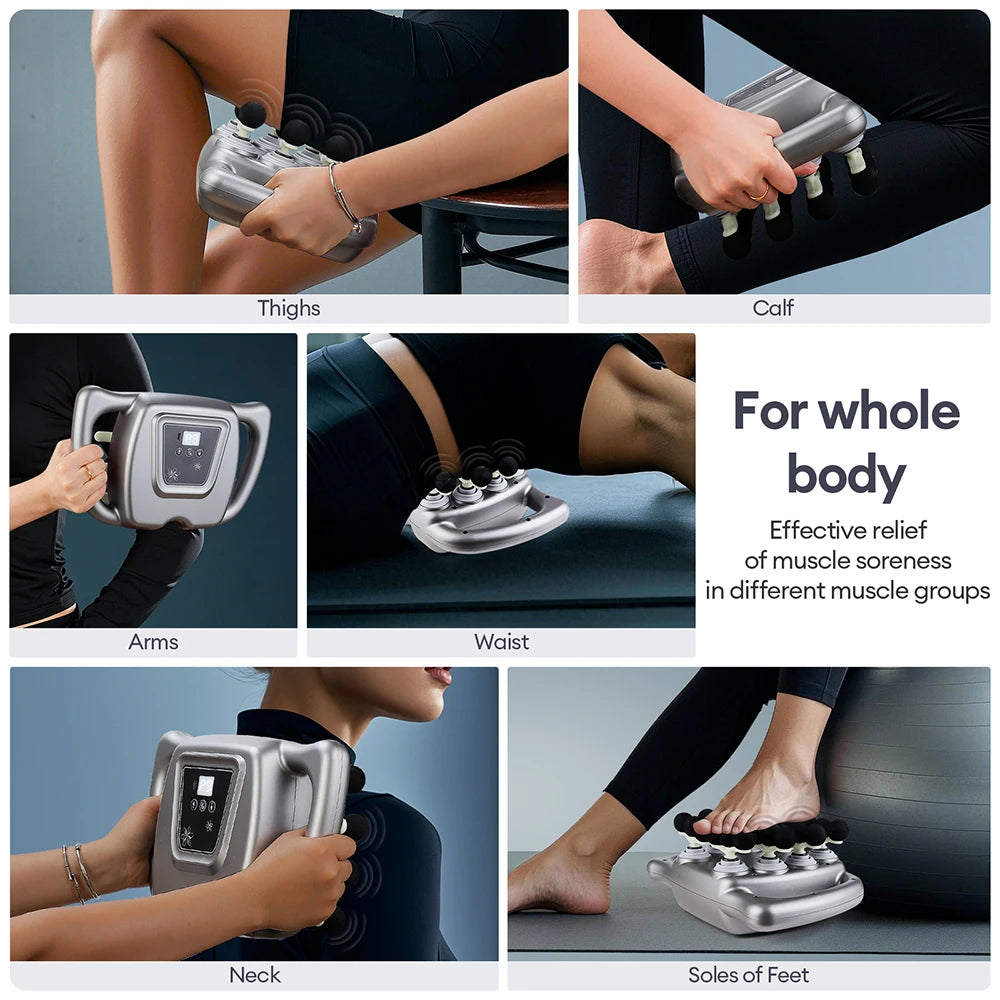24‑Head High‑Frequency Massage Gun For Full‑Body Relief.