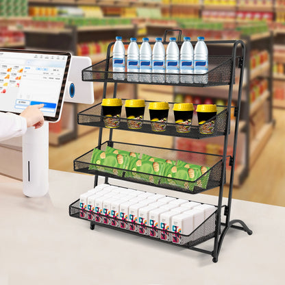 Multifunctional Four‑Tier Retail Counter Display Basket.