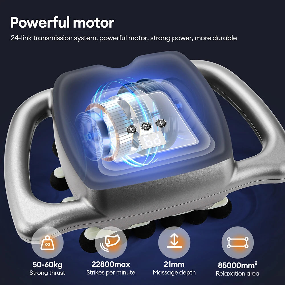 24‑Head High‑Frequency Massage Gun For Full‑Body Relief.