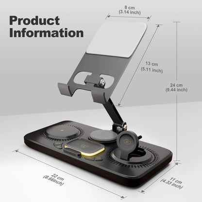 Magnetic 7-in-1 15W Type-C wireless charger stand