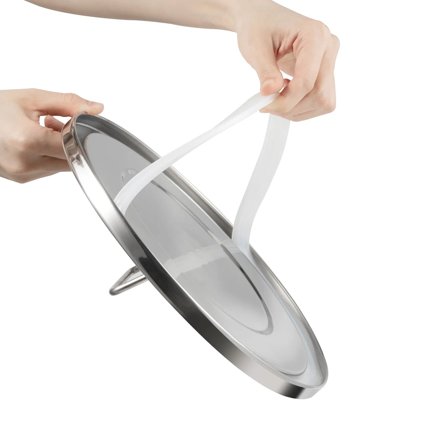 21/33L Stainless Steel Storage Bucket With Lids and 3 Sturdy Locking Clamp Storing Various Dry/Wet Items